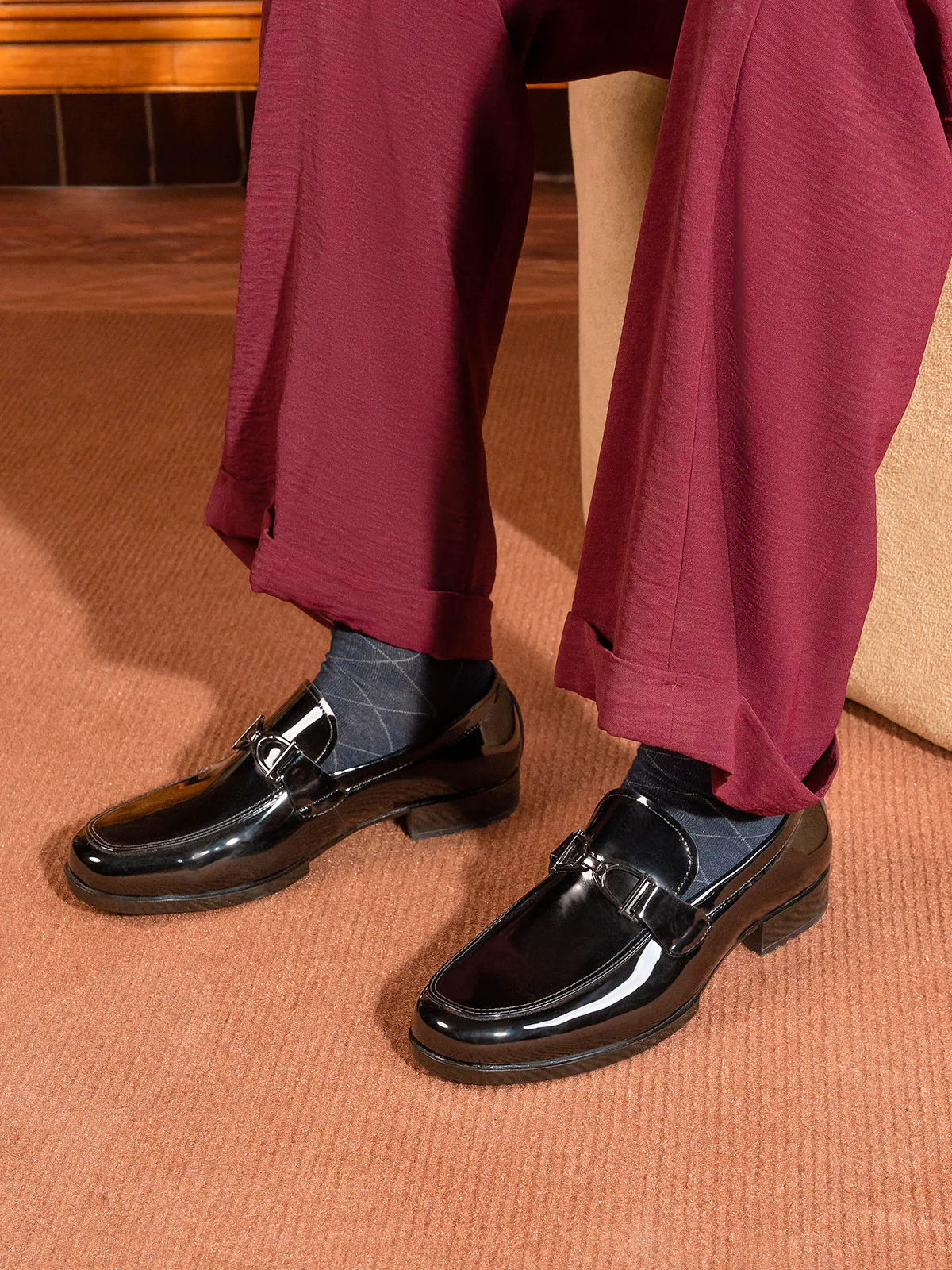 Men "QUINT" High Quality Leather Formals - Image 10