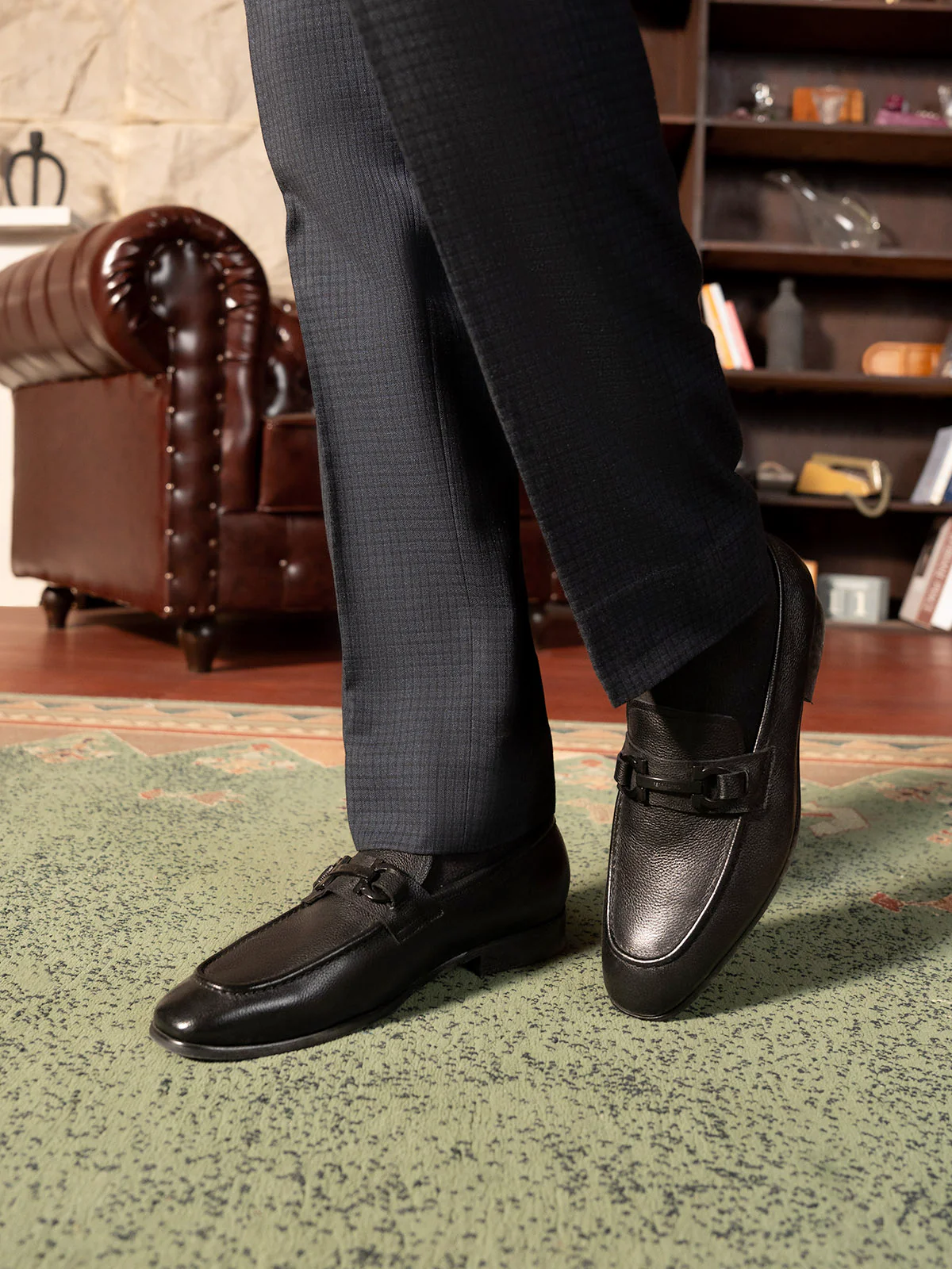 Men "RAQUEL" Classic Slip On Leather Formals - Image 3
