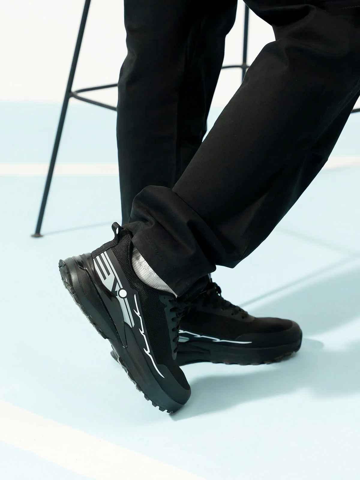 Men "RENZO" Stylish Soft Fabric Trainers - Image 10