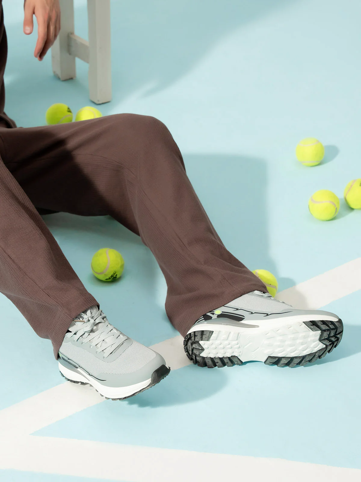Men "RENZO" Stylish Soft Fabric Trainers - Image 3