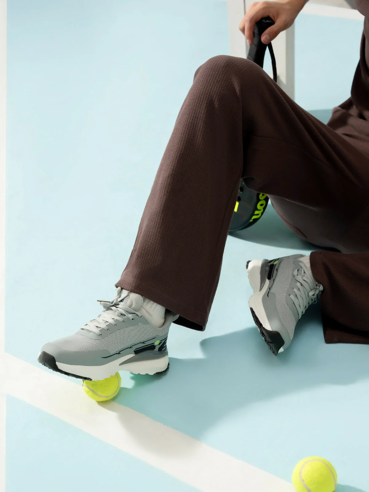 Men "RENZO" Stylish Soft Fabric Trainers - Image 6
