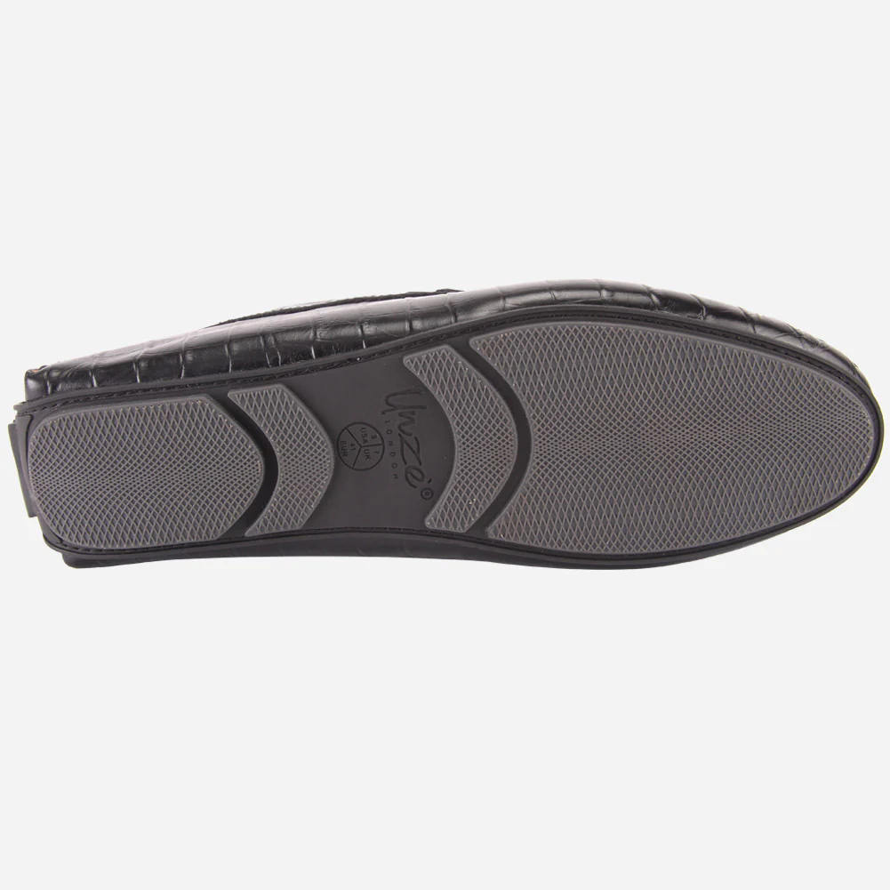 MEN "ROMAN" SLIP ON LEATHER MOCCASINS - Image 5