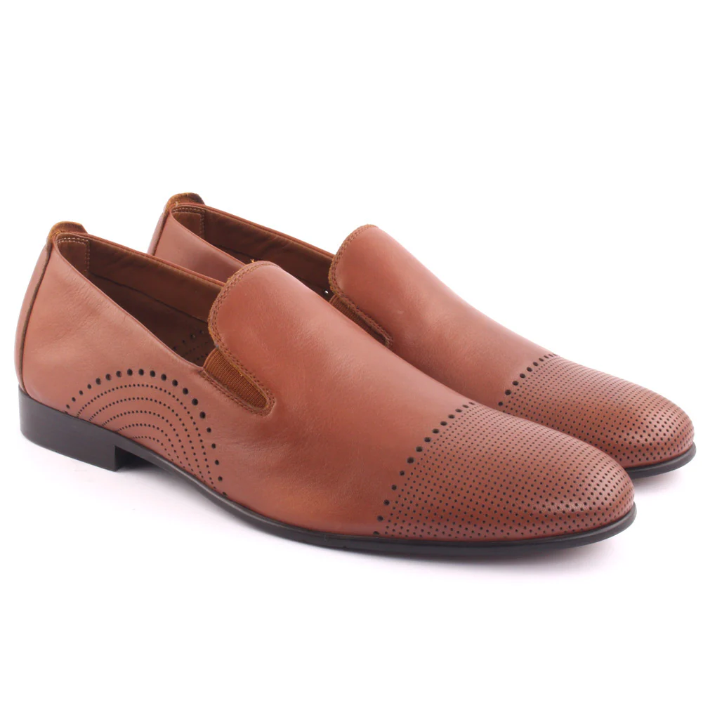 Men’s ‘Kairho’ Leather Formal Slip-ons Oxfords Shoes - Image 2