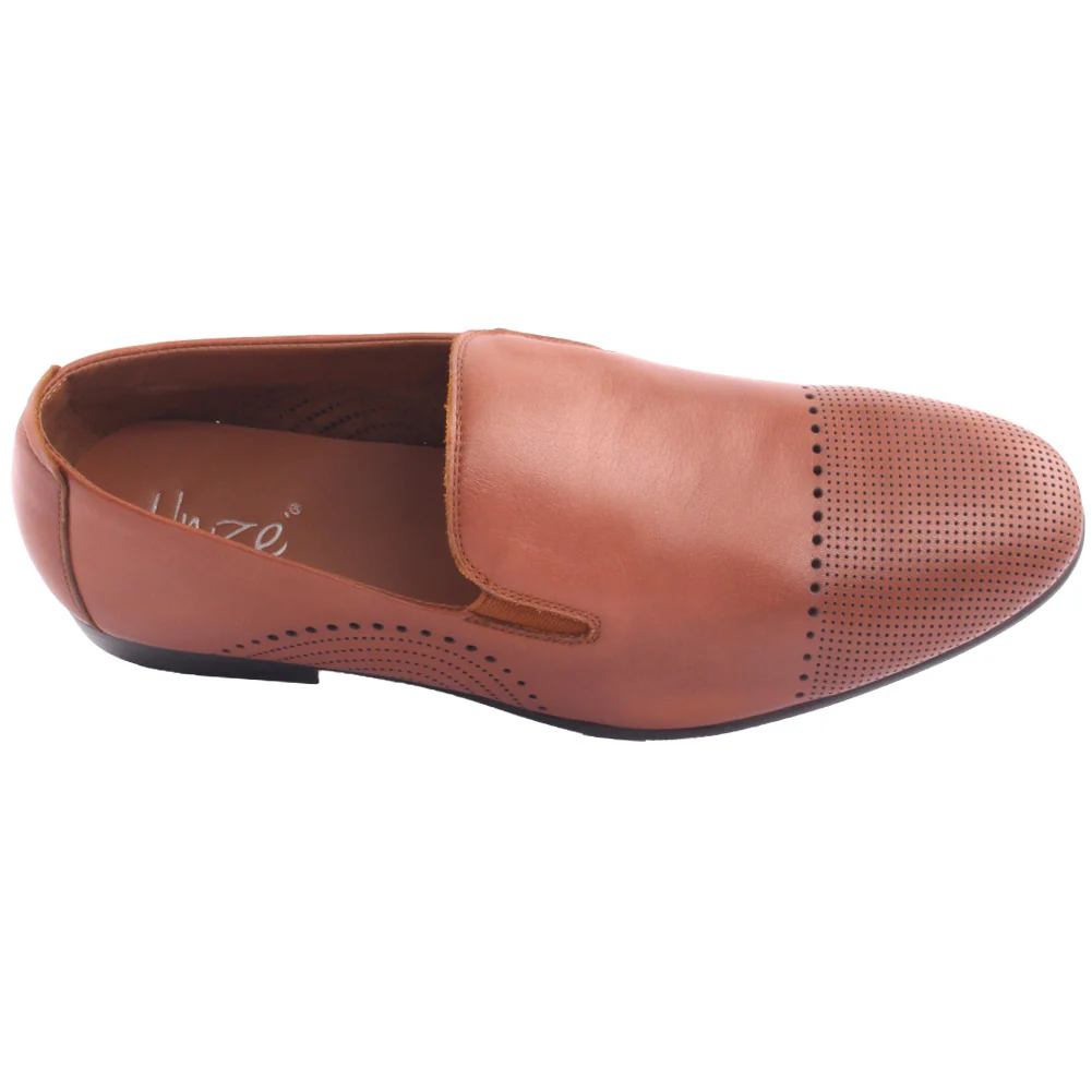 Men’s ‘Kairho’ Leather Formal Slip-ons Oxfords Shoes - Image 4