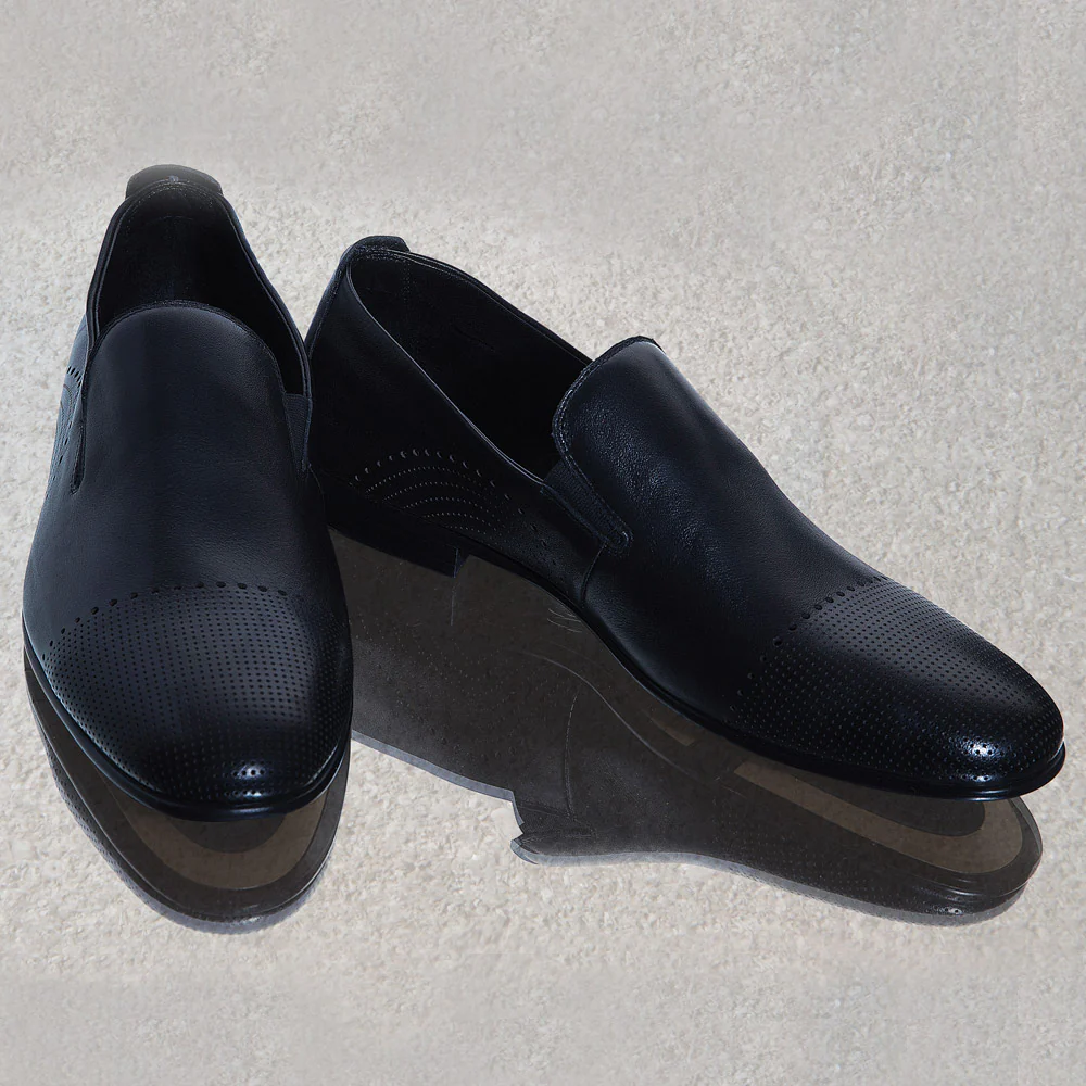 Men’s ‘Kairho’ Leather Formal Slip-ons Oxfords Shoes - Image 6