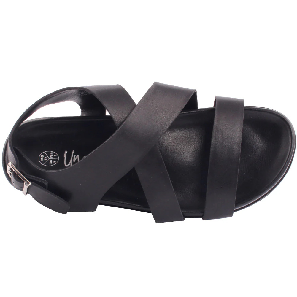 Men’s ‘Manri’ Leather Flat Open Toe Summer Sandals - Image 4