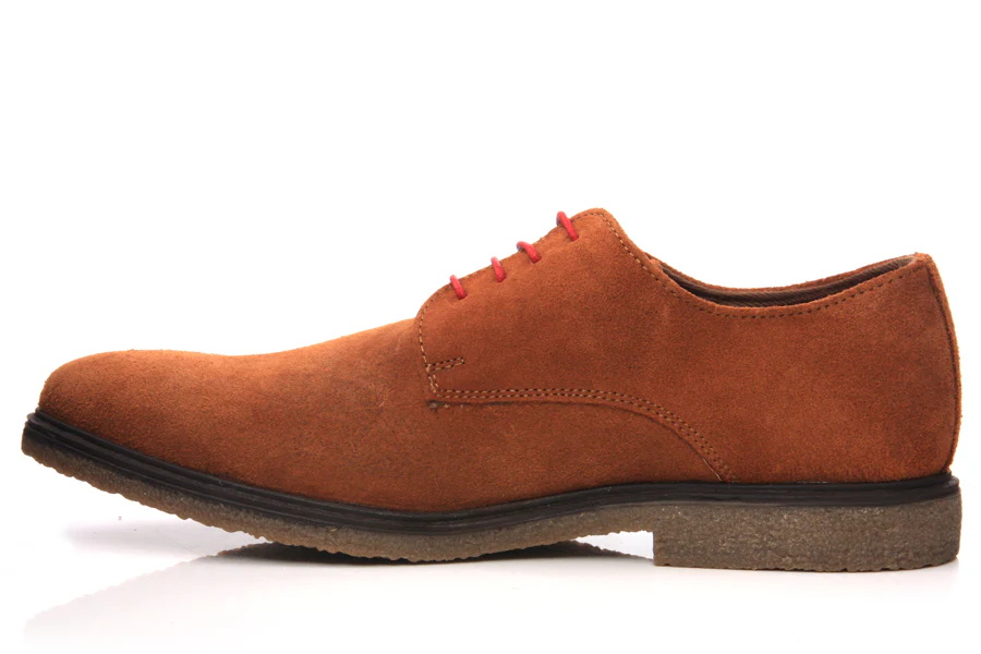 Men Suede Leather Lace Up Desert Shoes - Image 3