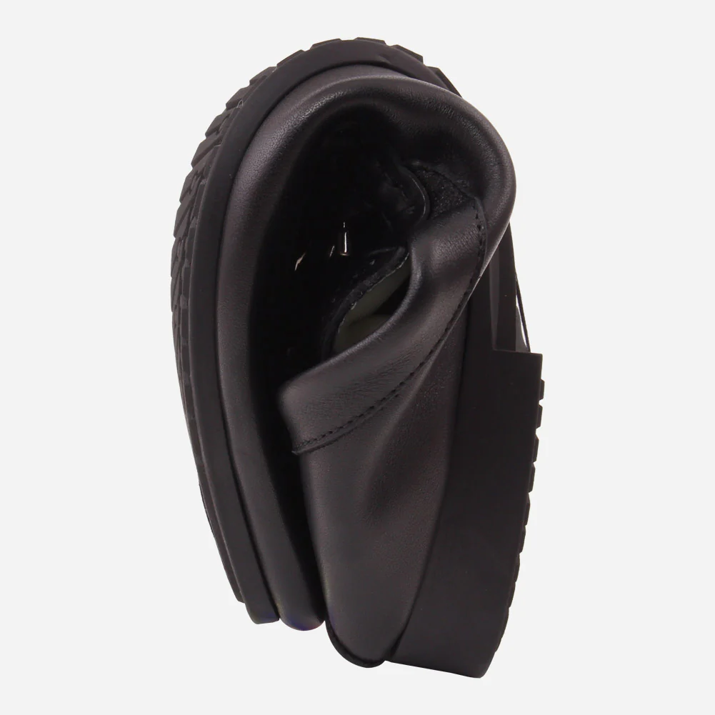Men "VICENTE" Casual Perforated Slip On Metallic Buckle Leather Moccasins - Image 4