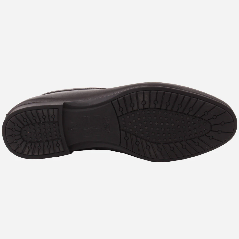 Men "VICENTE" Casual Perforated Slip On Metallic Buckle Leather Moccasins - Image 5