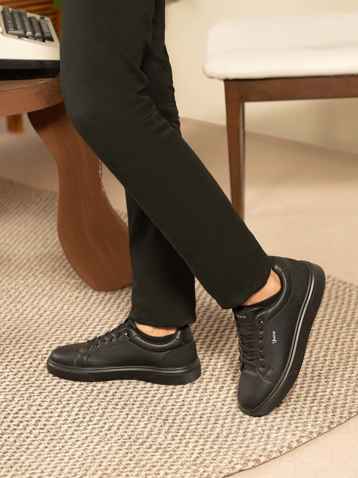 Men "VIRAAJ" Casual Wear Lace-Up Trainers - Image 3