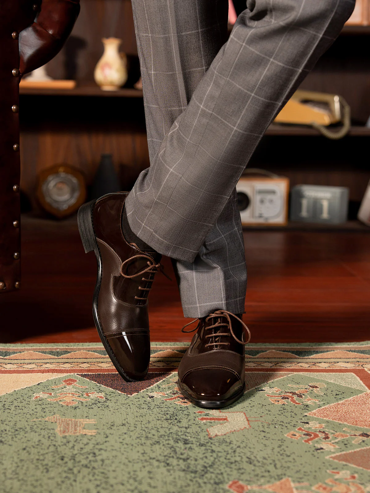 Men "WAYLO" Lace Up Leather Formal Shoes - Image 10