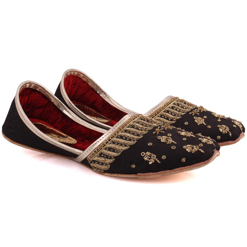 Men “ZANDER” Traditional Punjabi Leather Khussa - Image 2