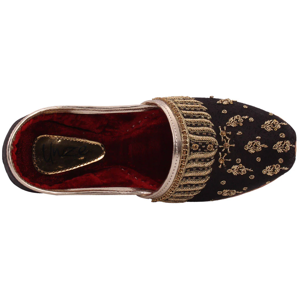 Men “ZANDER” Traditional Punjabi Leather Khussa - Image 3