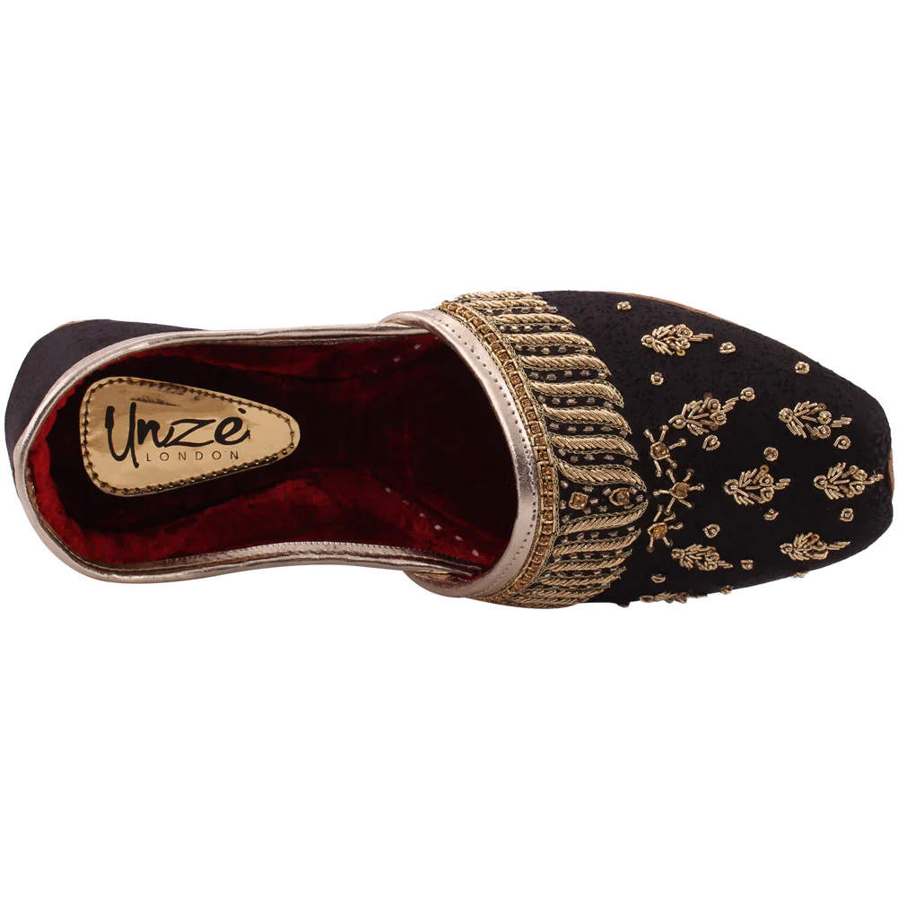 Men “ZANDER” Traditional Punjabi Leather Khussa - Image 4