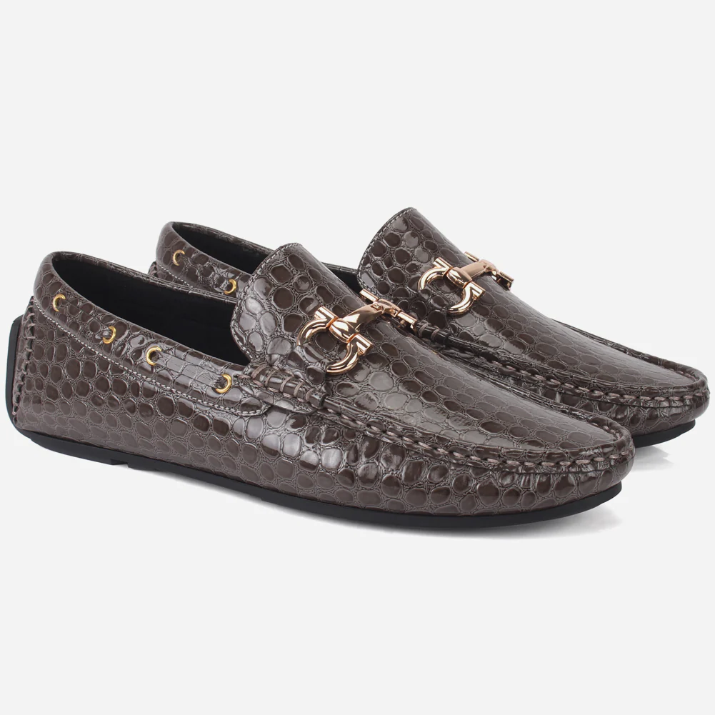 Men "ZILLA" Buckle Formal Moccasins - Image 2