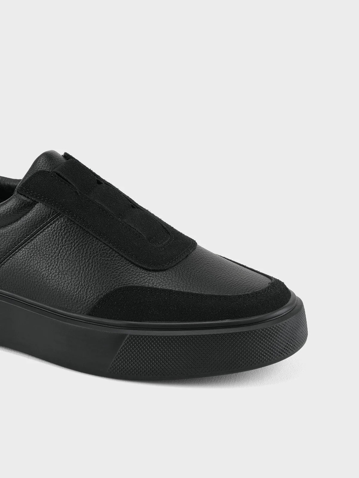 Mens "ALEXIS" Comfy Slip On Trainers - Image 4