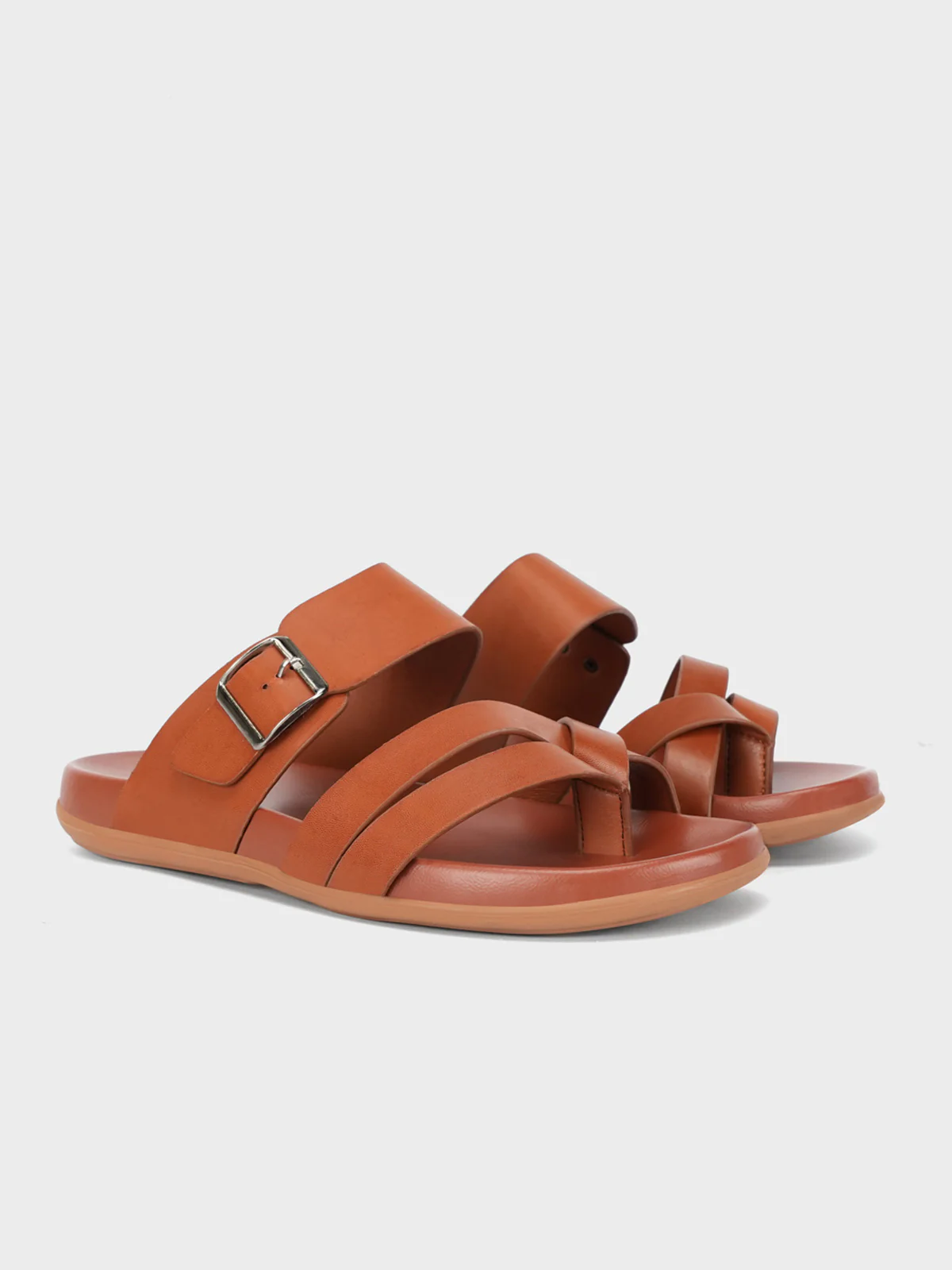Mens "ARENDS" Casual Thong Buckled Slippers - Image 2