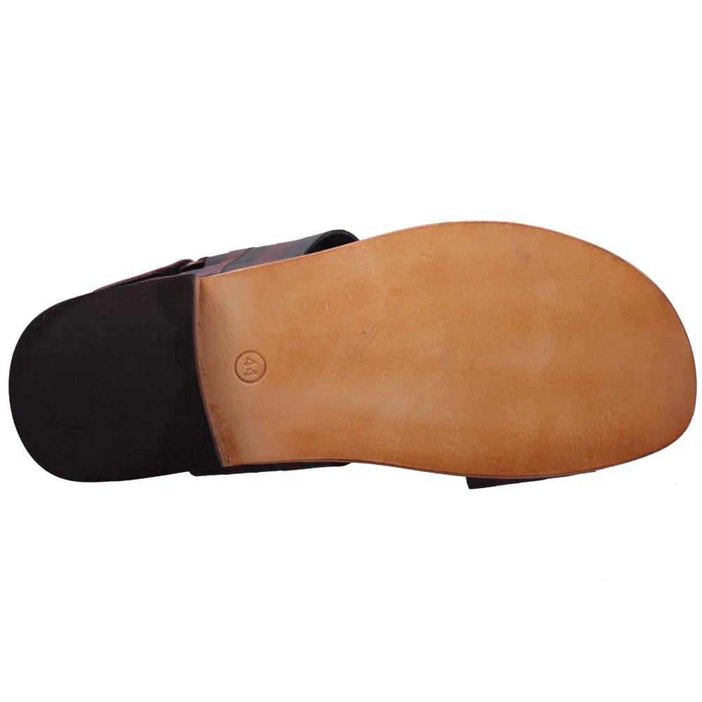 Mens ‘Aruba’ Leather Strappy Casual Sandals - Image 5