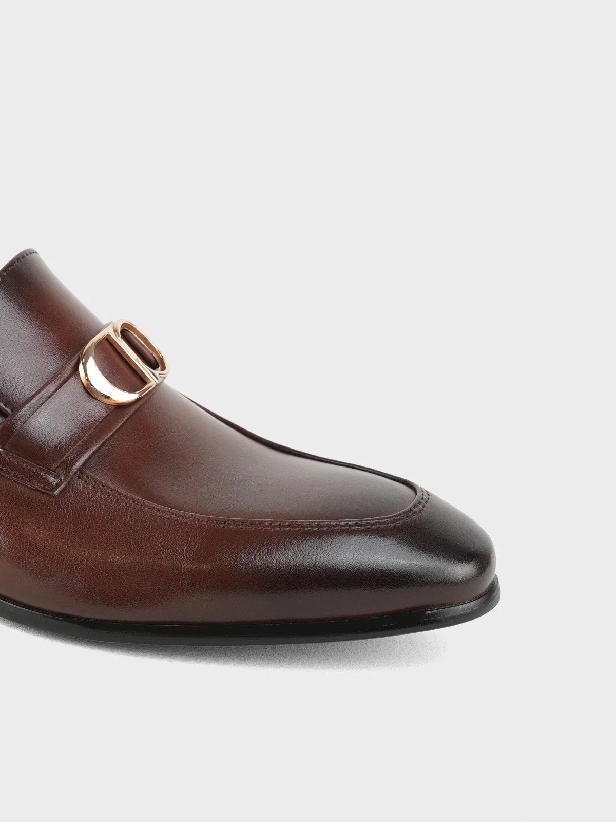 Mens "AUCOIN" Slip On Dress Leather Formals - Image 4