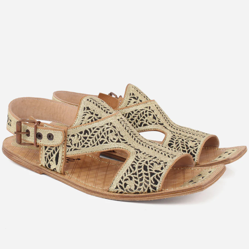 Men's BARRY Full Leather Traditional Casual Kohati Sandals - Image 2