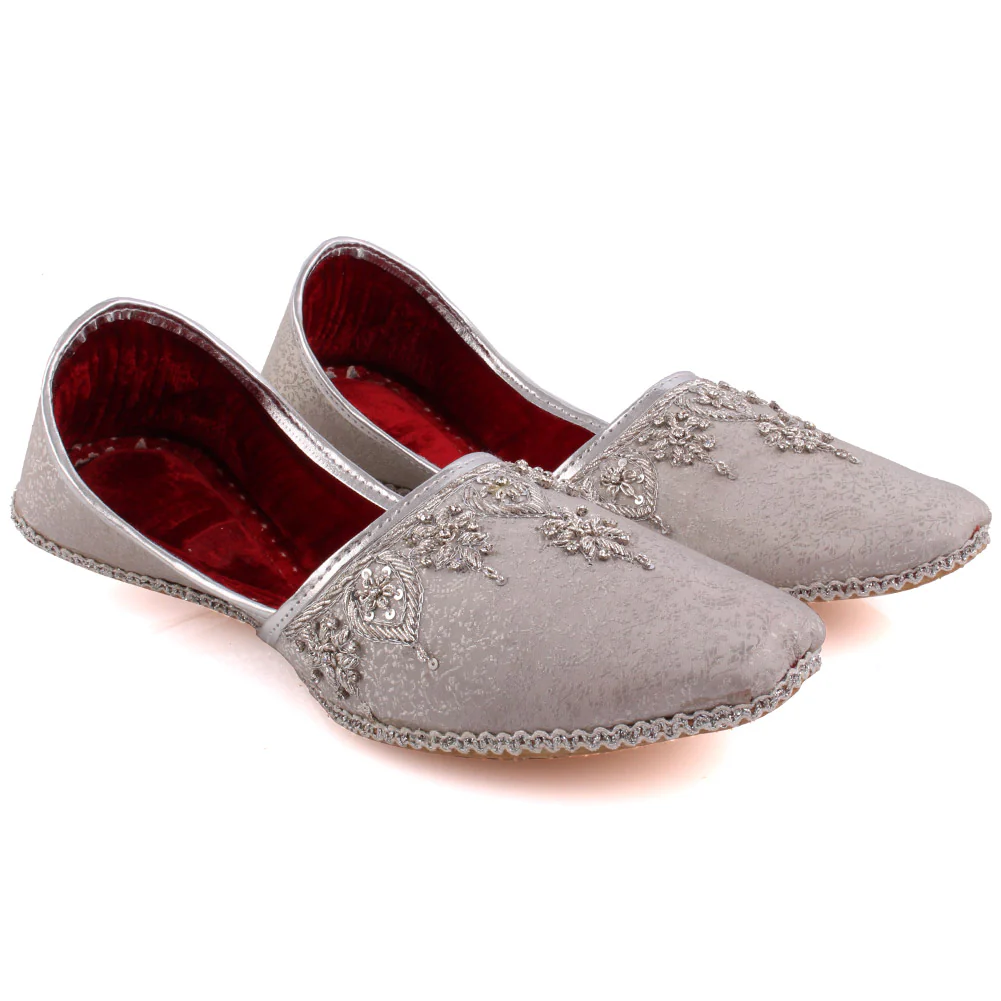 Mens ‘Berkley’ Adorned Leather Flat Indian Khussa - Image 2