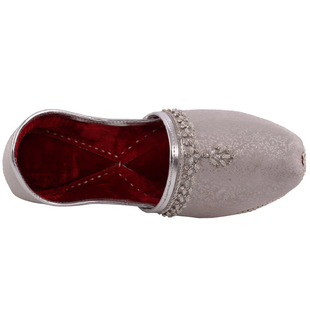 Mens ‘Caper’ Adorned Leather Flat Indian Khussa - Image 4