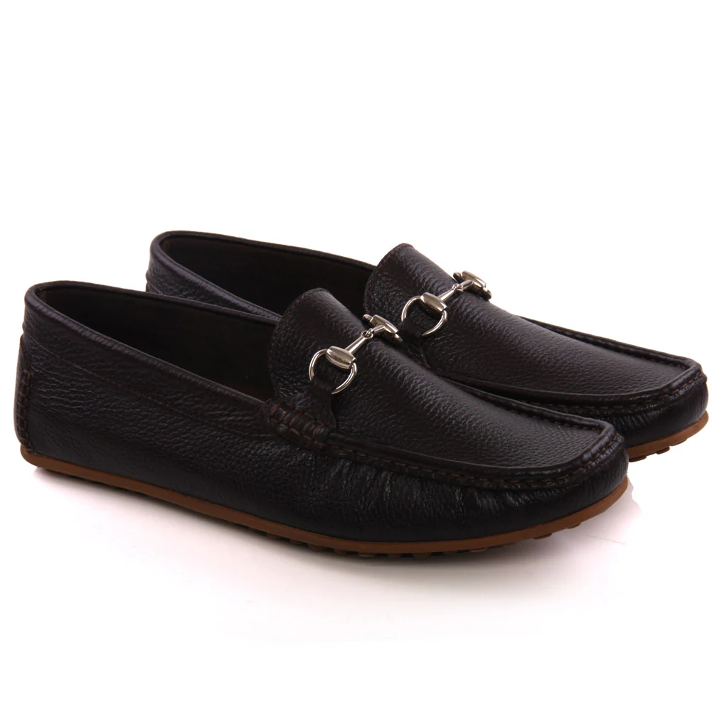 Mens ‘Crossby’ Leather Loafers Shoes - Image 2