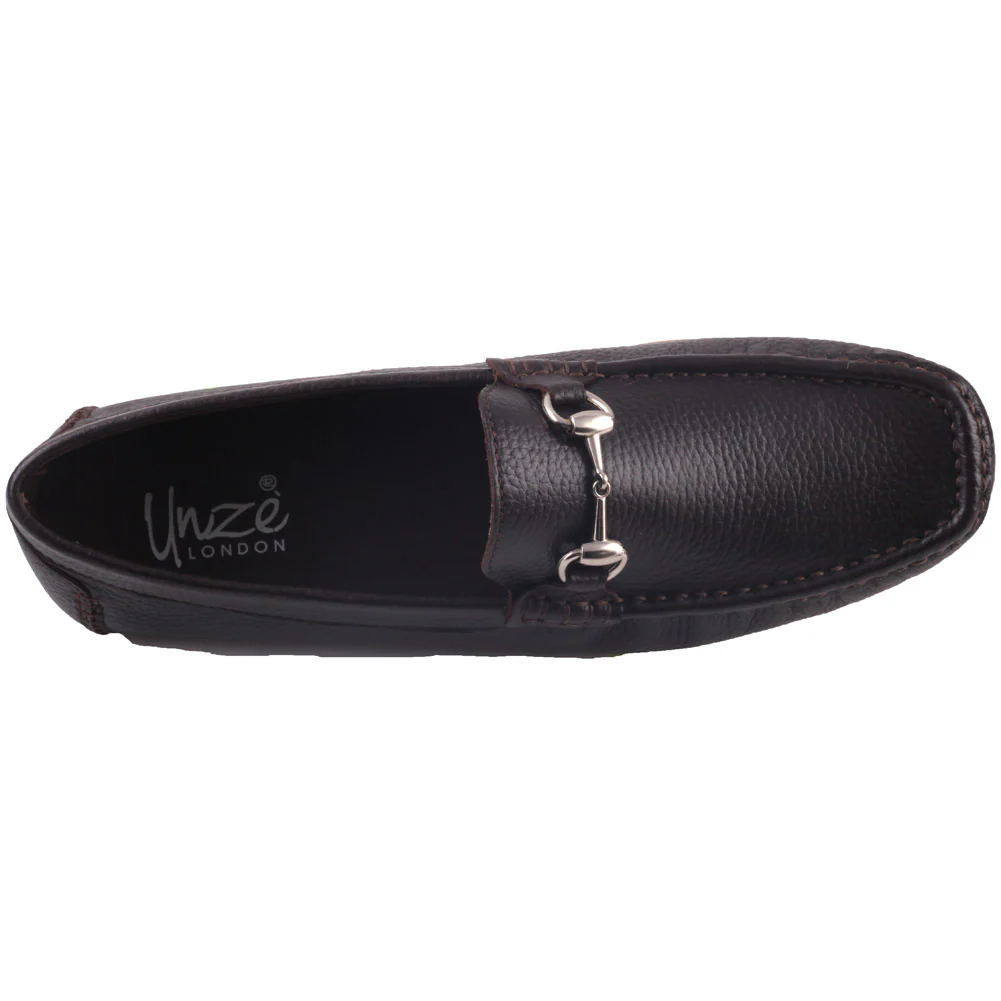 Mens ‘Crossby’ Leather Loafers Shoes - Image 4