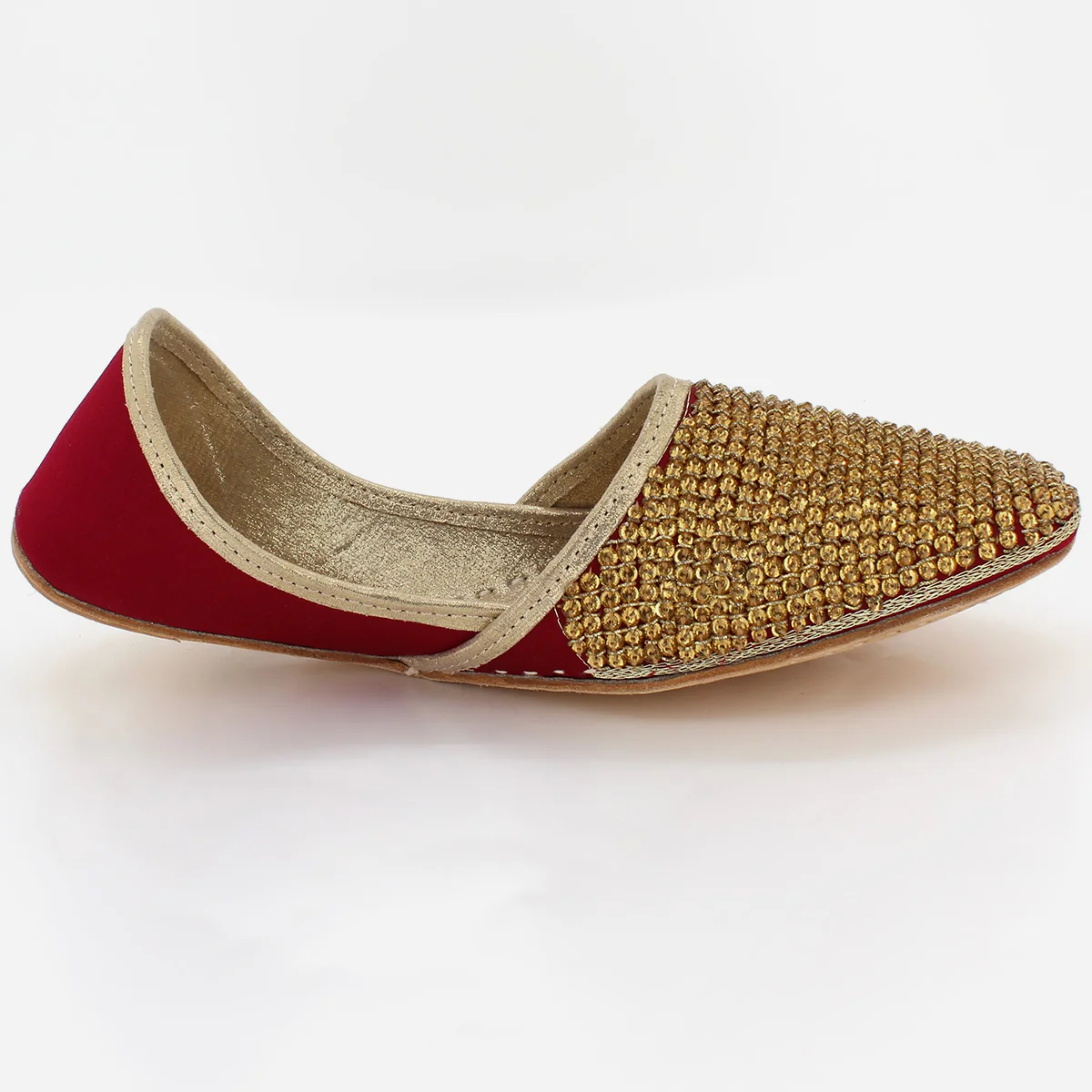 Mens  "DAREK" Leather Decorated Groom Indian Khussa - Image 2