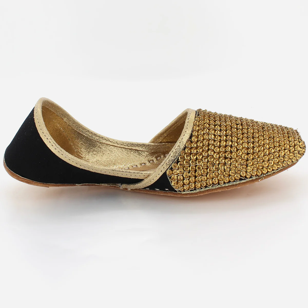 Mens  "DAREK" Leather Decorated Groom Indian Khussa - Image 2