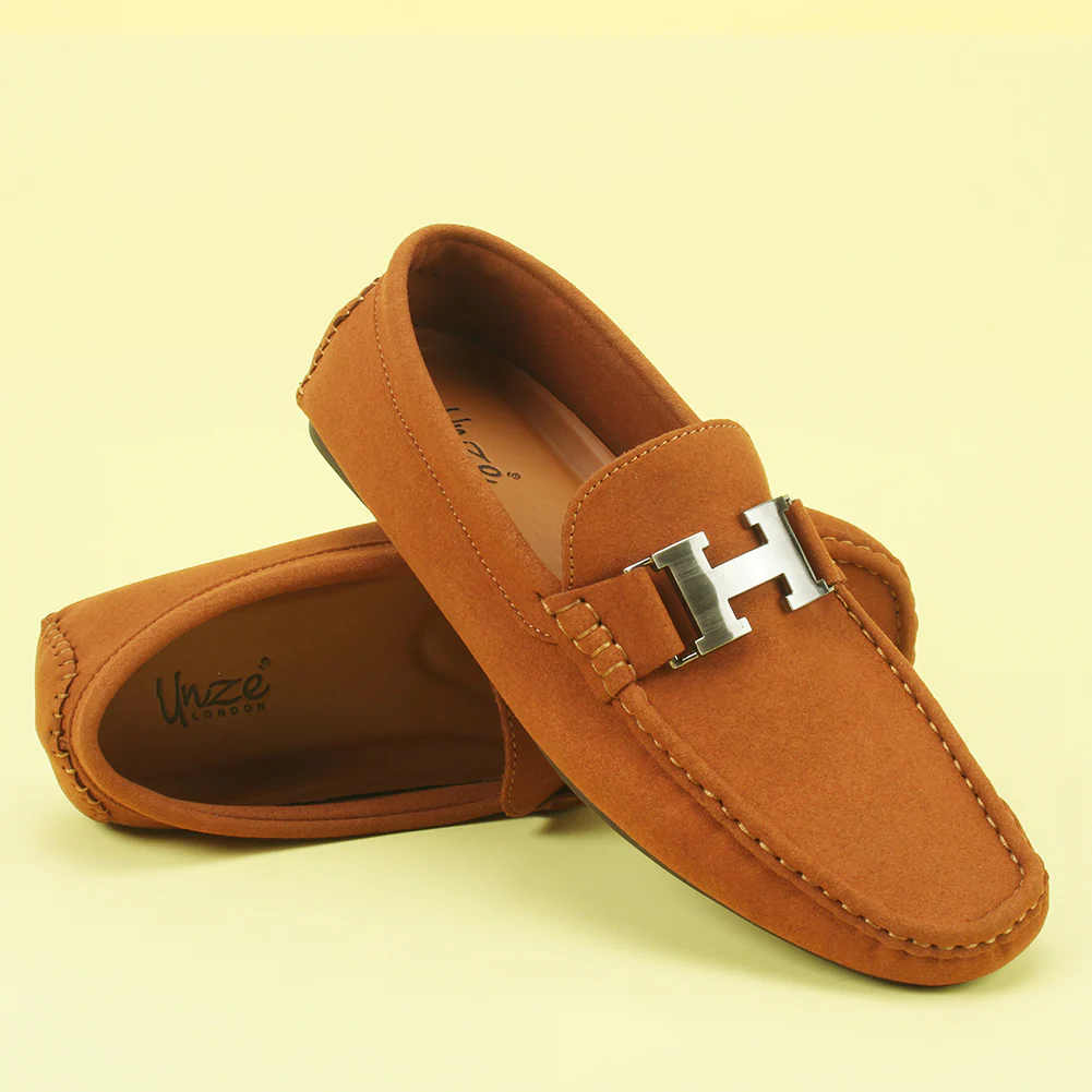Mens "DOERIN" Suede Slip-on Casual Moccasins Shoes - Image 6