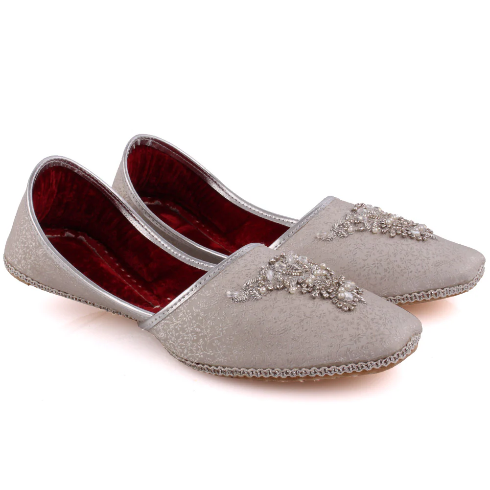 Mens ‘Egner’ Adorned Leather Flat Indian Khussa - Image 2