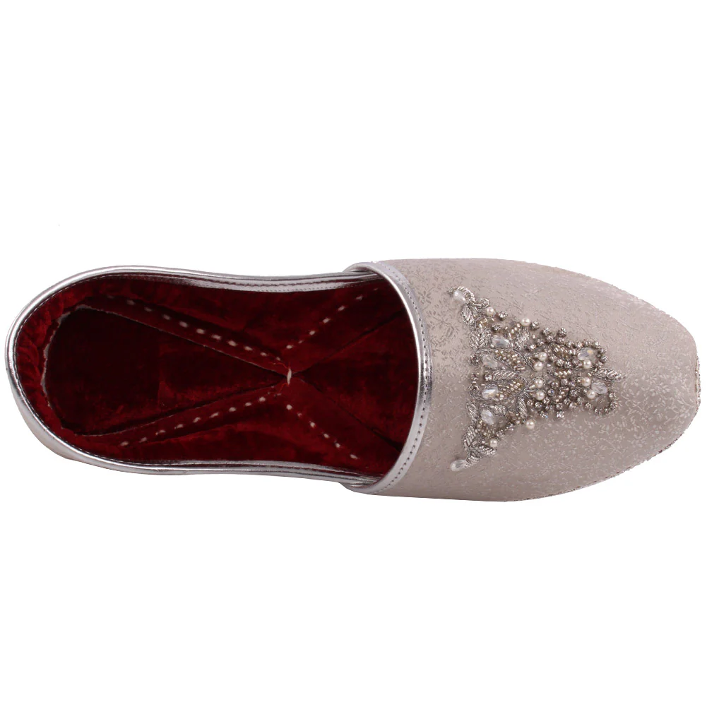 Mens ‘Egner’ Adorned Leather Flat Indian Khussa - Image 4