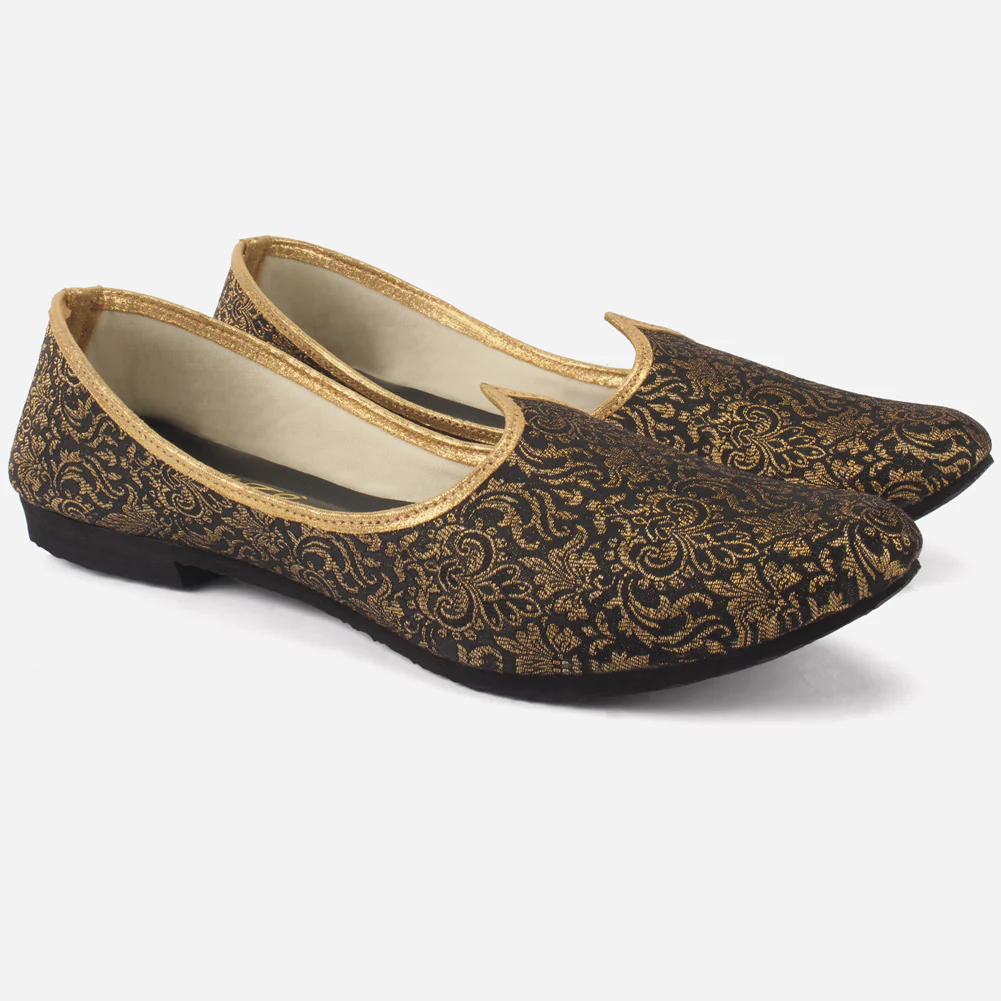 Mens "ENRIQ" Handmade Leather Indian Khussa Pumps - Image 2