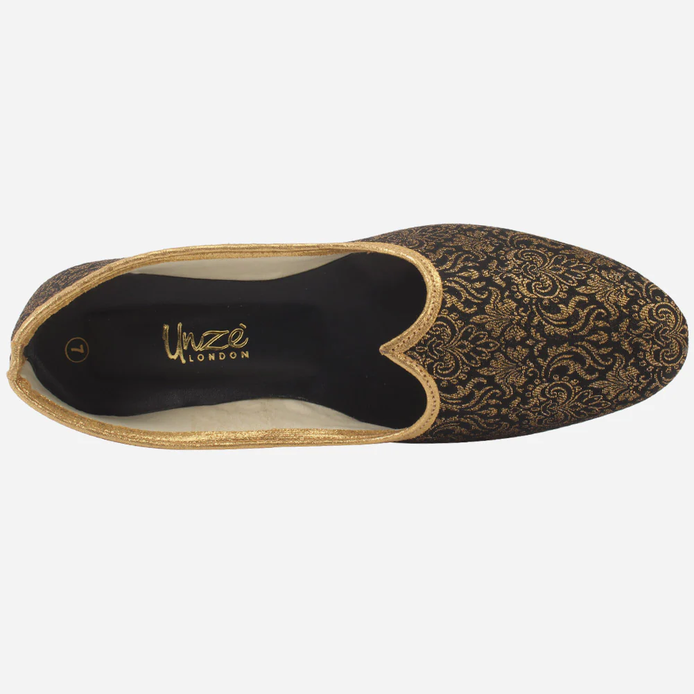 Mens "ENRIQ" Handmade Leather Indian Khussa Pumps - Image 4