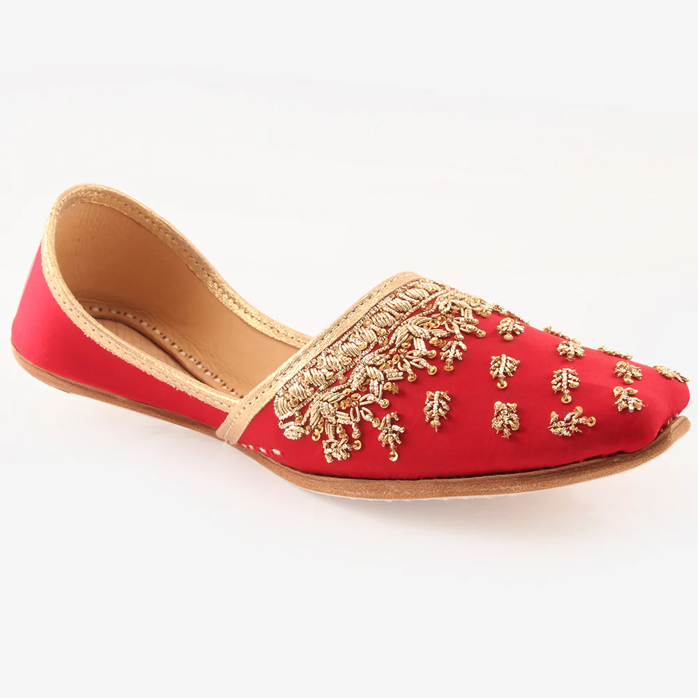 Mens "ESA" Decorated Flats Indian Khussa