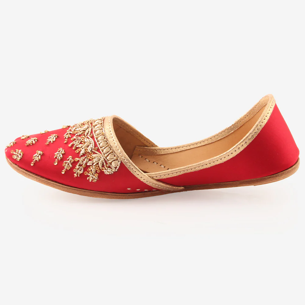 Mens "ESA" Decorated Flats Indian Khussa - Image 3