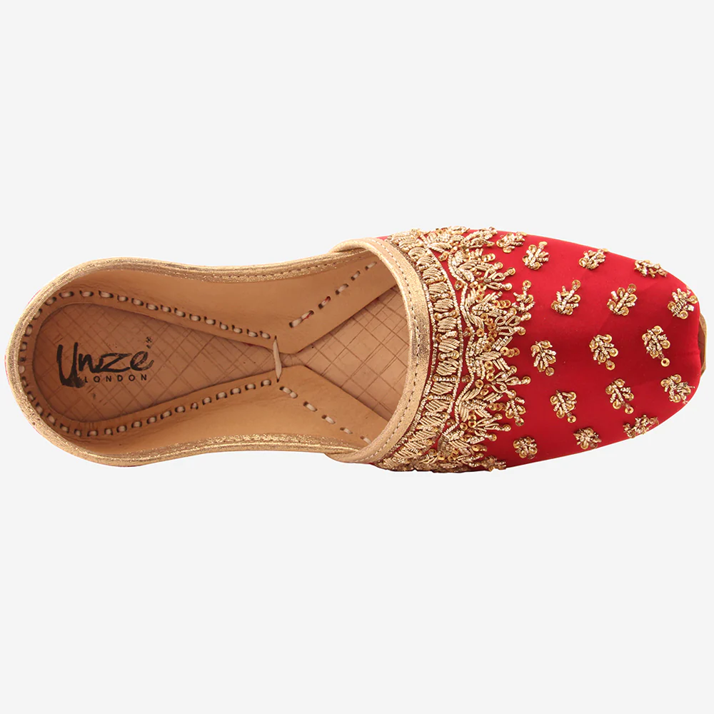 Mens "ESA" Decorated Flats Indian Khussa - Image 4