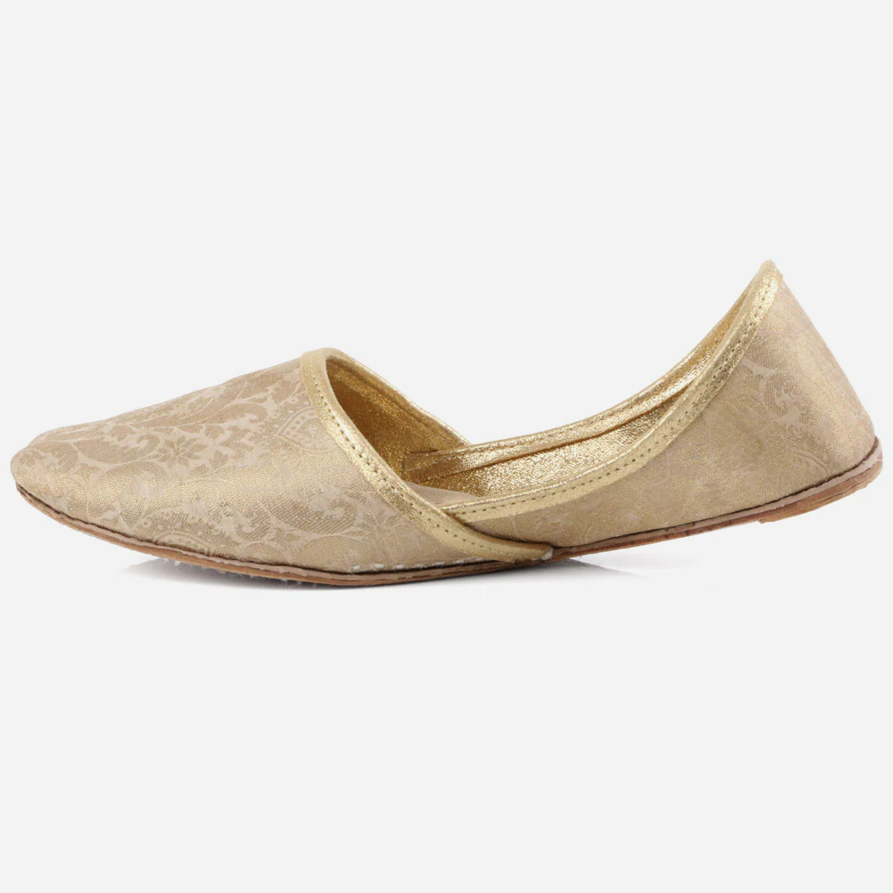 Mens Gents Designed Groom Leather Shoes Wedding Traditional Indian Khussa Pumps - Image 3