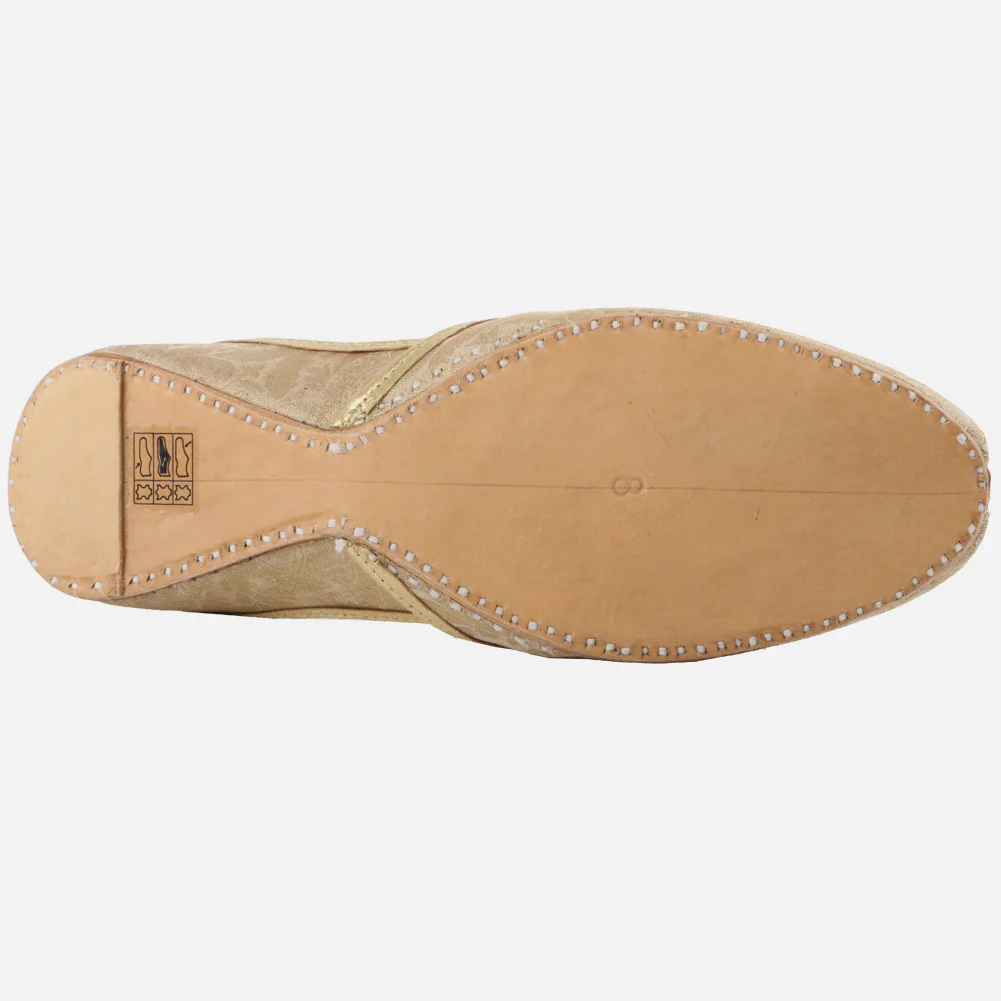 Mens Gents Designed Groom Leather Shoes Wedding Traditional Indian Khussa Pumps - Image 5