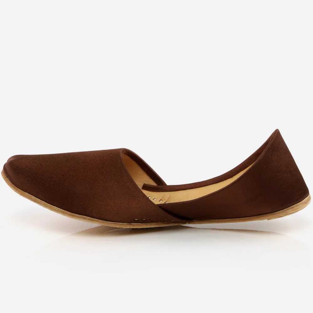 Mens Gents Designed Groom Leather Slip ons Shoes Wedding Asian Indian Khussa Pumps (Gold, Silver, Black) Sizes - Image 3
