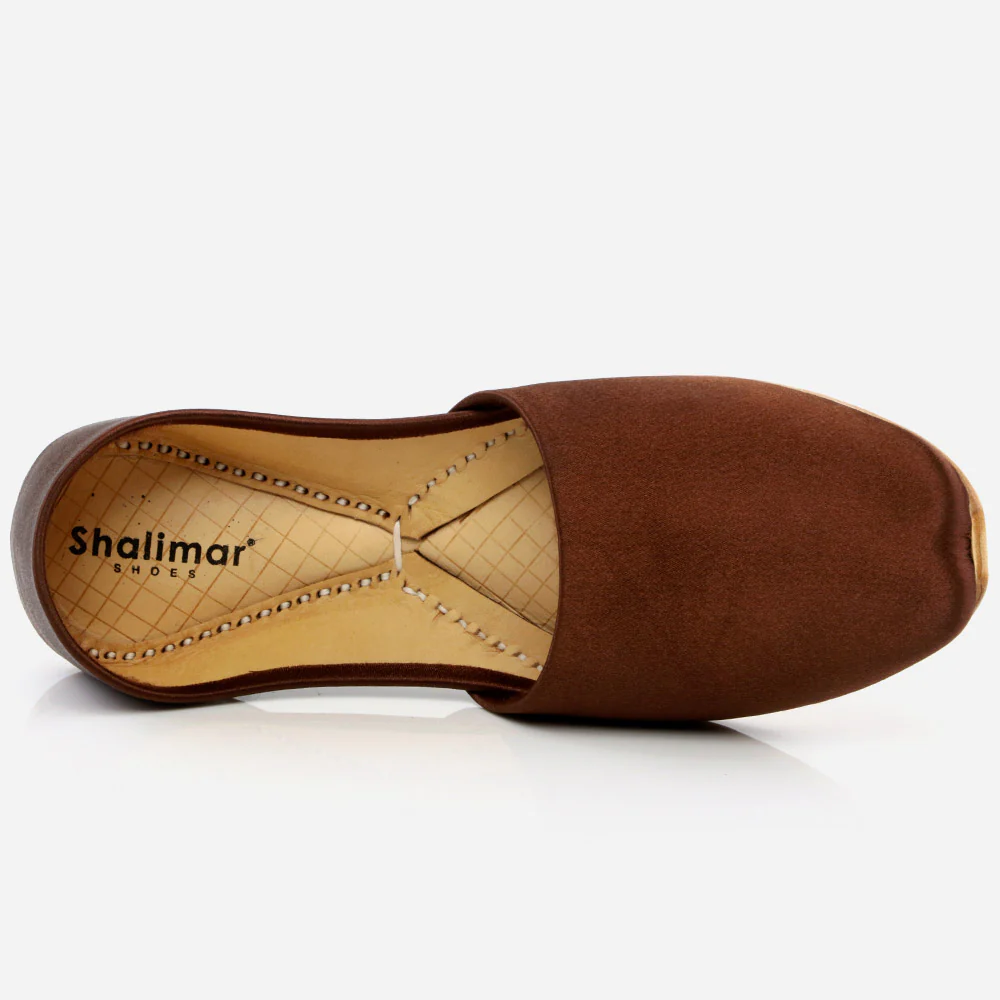 Mens Gents Designed Groom Leather Slip ons Shoes Wedding Asian Indian Khussa Pumps (Gold, Silver, Black) Sizes - Image 4
