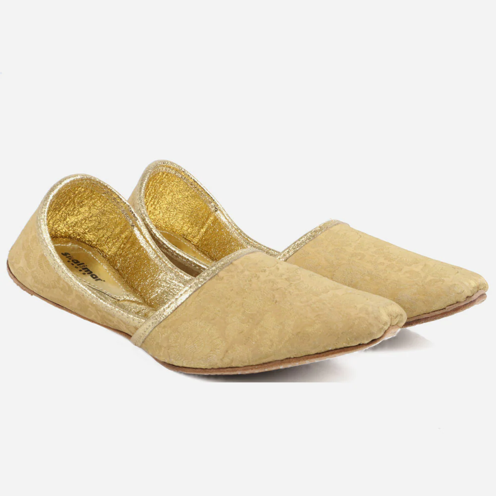 Mens Gents Jamawar Luxury Fabric Groom Leather Shoes Wedding Traditional Indian Khussa Mojaris Pumps Size - Image 2