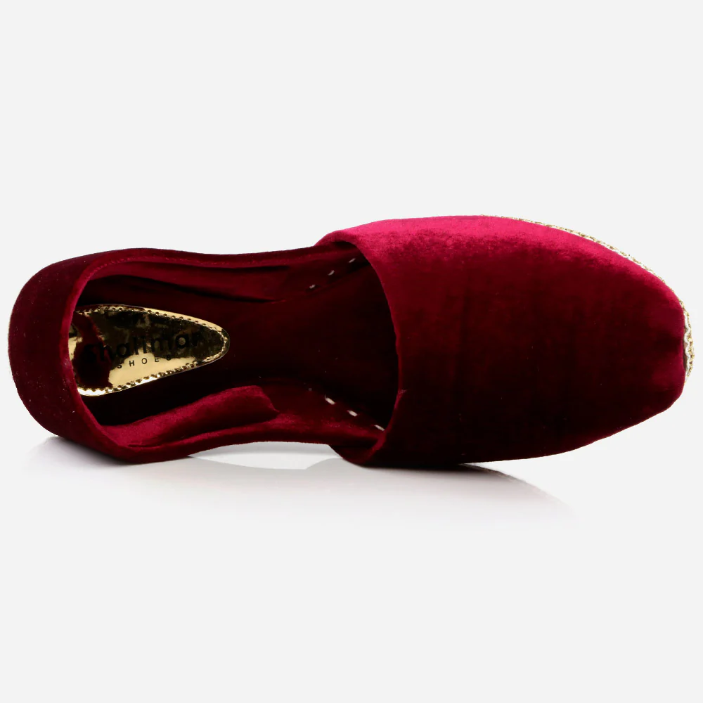 Mens Gents Shimmery Groom Leather Shoes Wedding Traditional Indian Khussa Mojaris Pumps Size - Image 4
