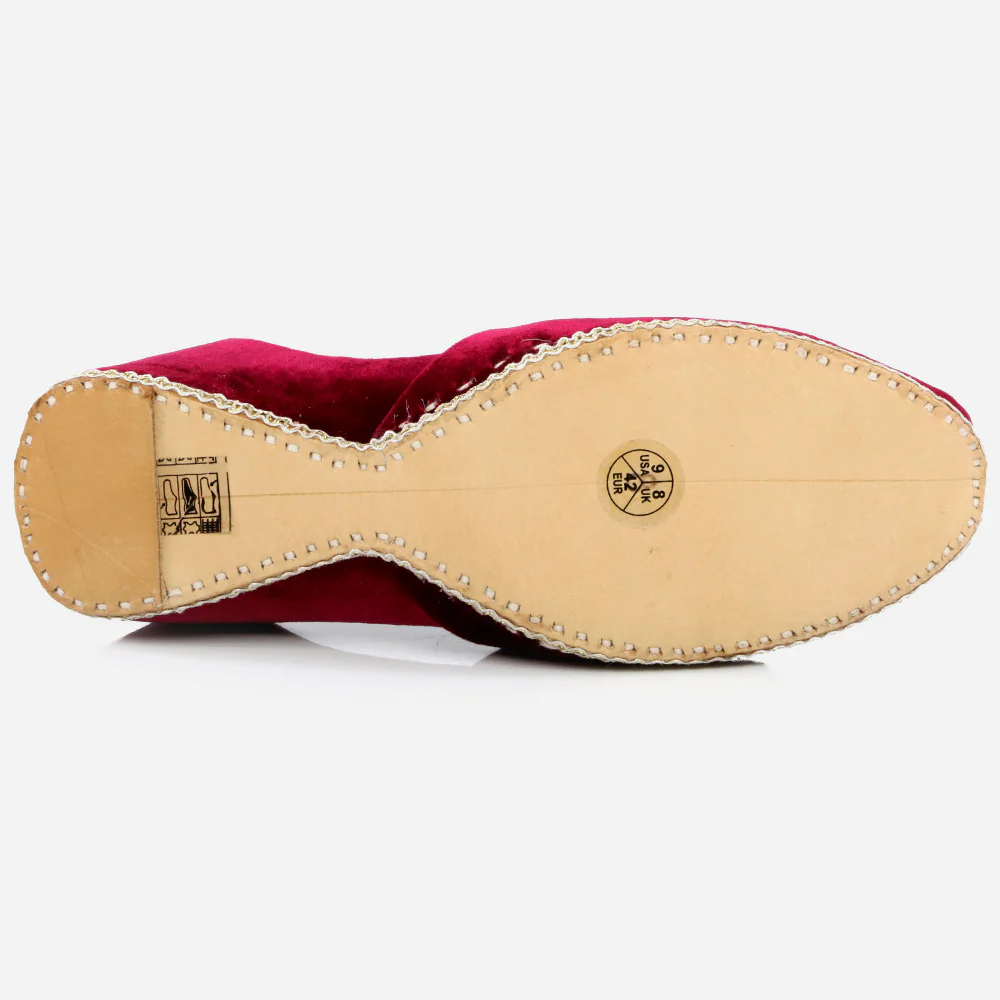 Mens Gents Shimmery Groom Leather Shoes Wedding Traditional Indian Khussa Mojaris Pumps Size - Image 5