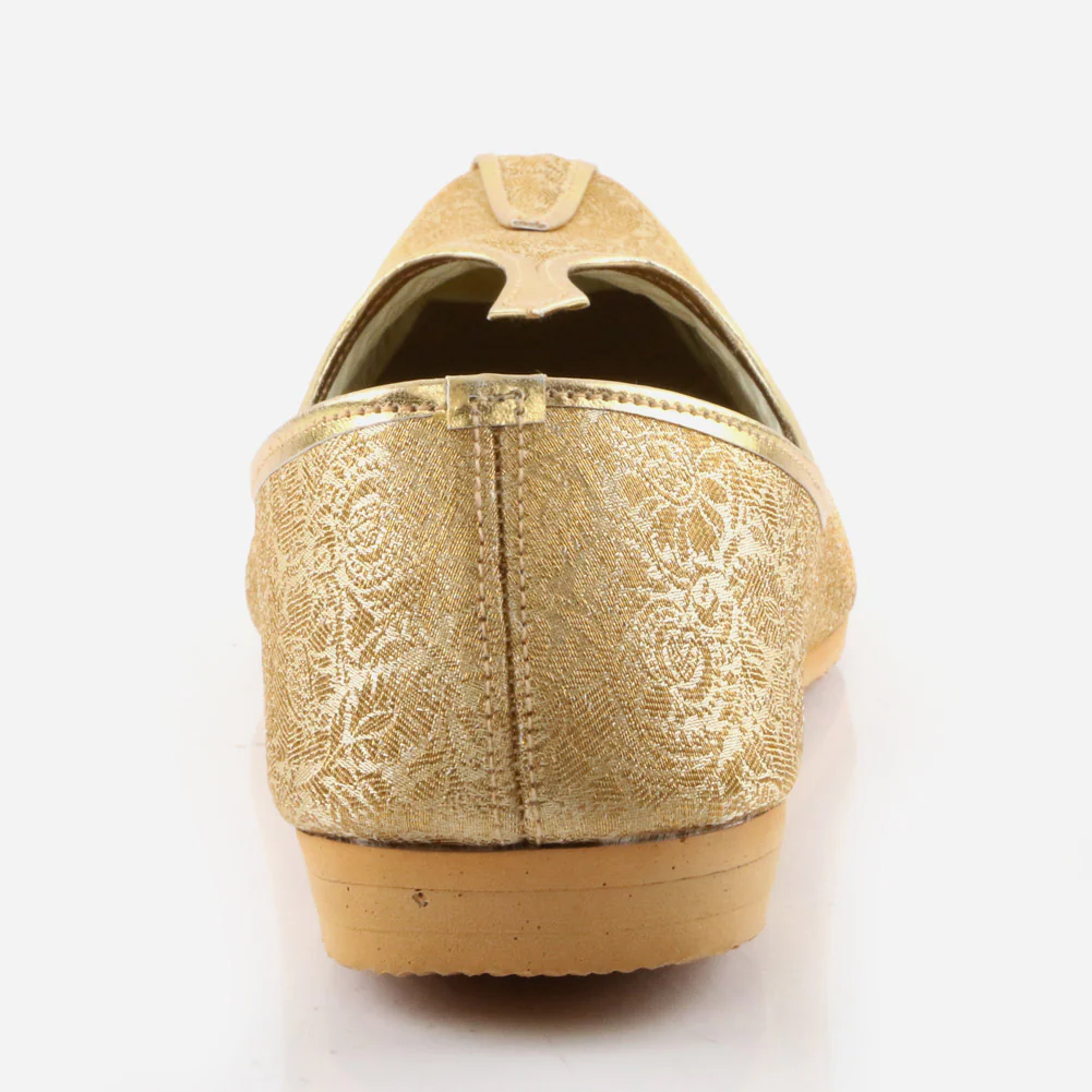 Mens Gents Traditional Jamawar Leather Handmade Indian Khussa Wedding Groom Flat Slip-ons Handcrafted Jotis Mojaris Shoes - Image 5