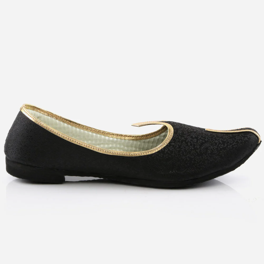 Mens Gents Traditional Jamawar Leather Handmade Indian Khussa Wedding Groom Flat Slip-ons Handcrafted Jotis Mojaris Shoes - Image 2