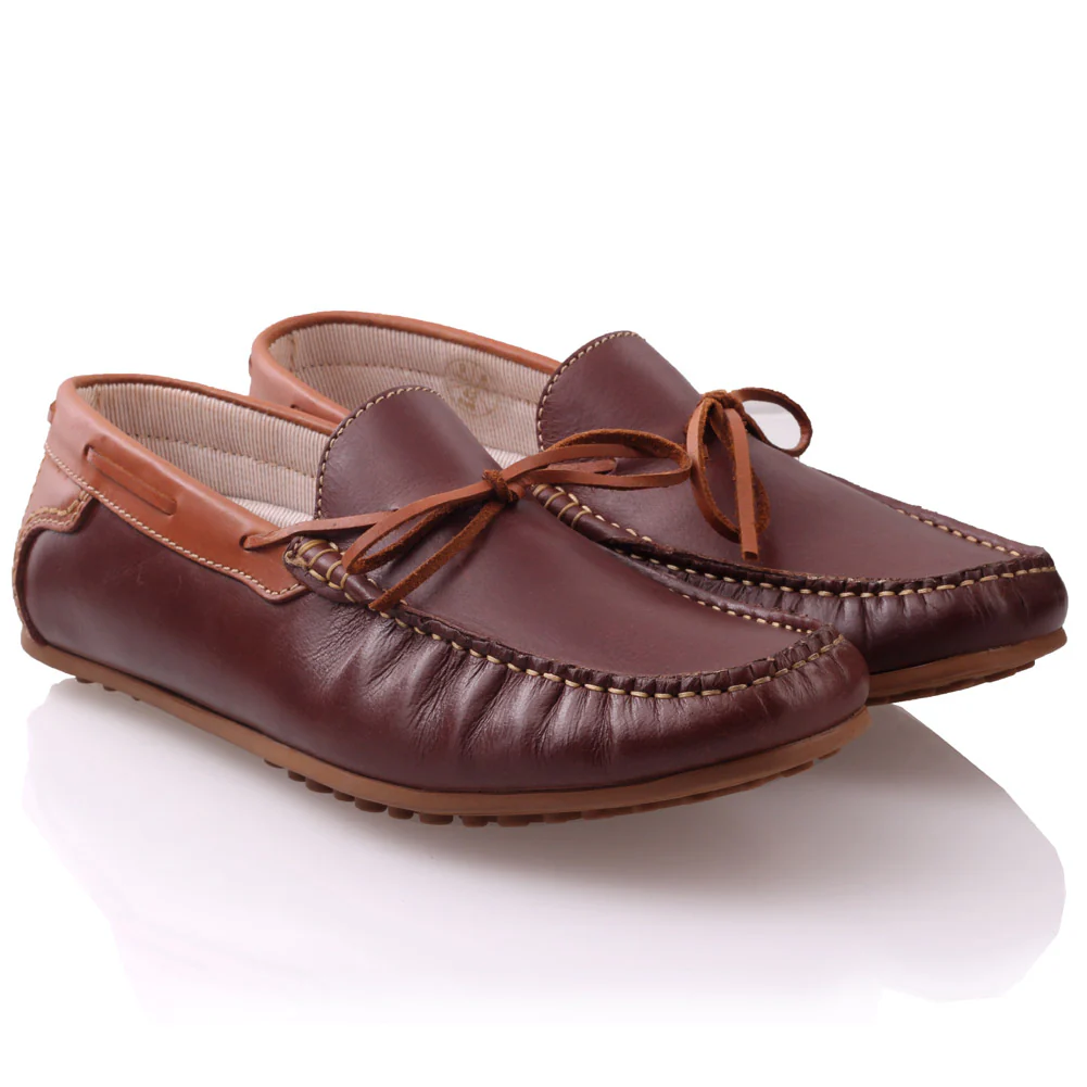 Mens ‘Giovini’ Slipons Leather Moccasins Shoes - Image 2