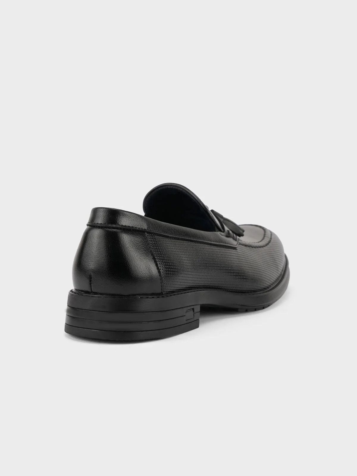 Mens "GRAY" Round Toe Leather Formal Shoes - Image 3