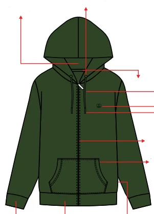 Mens "GYEONG" yeong Mens Winter Zipper Hoodies